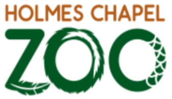 Logo of Holmes Chapel Zoo with green and orange text